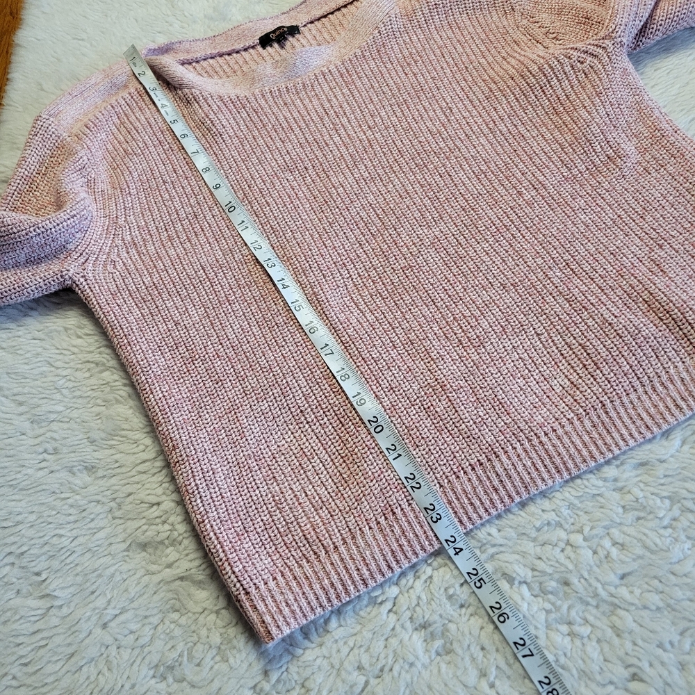 Quince Dusty Pink Rib Sweater - Picture 9 of 9